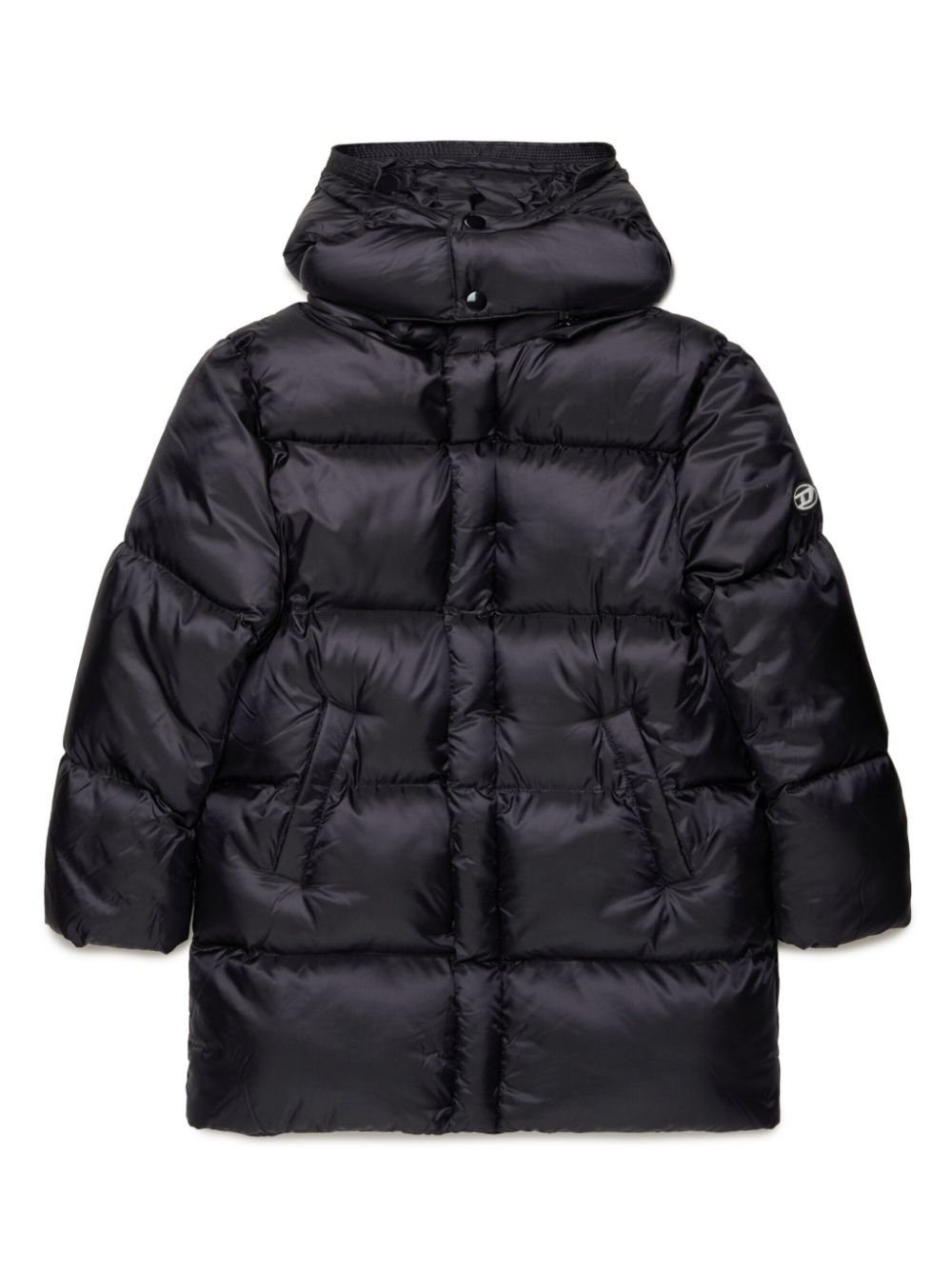Hooded padded jacket - Black