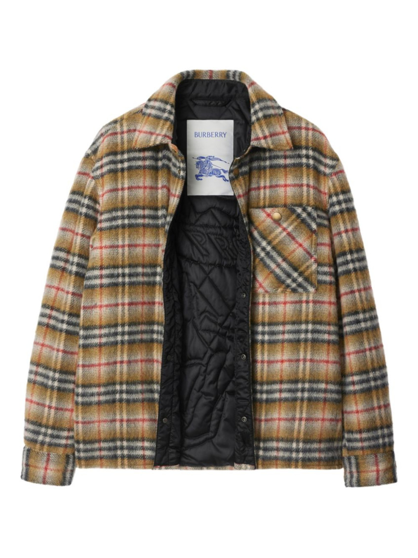 Check Wool Overshirt