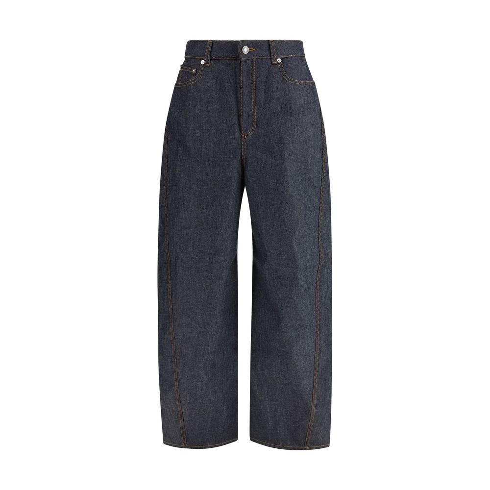 Raw Cocoon Jeans — Blue