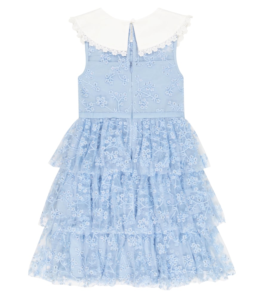 Self-Portrait Kids Embroidered floral dress