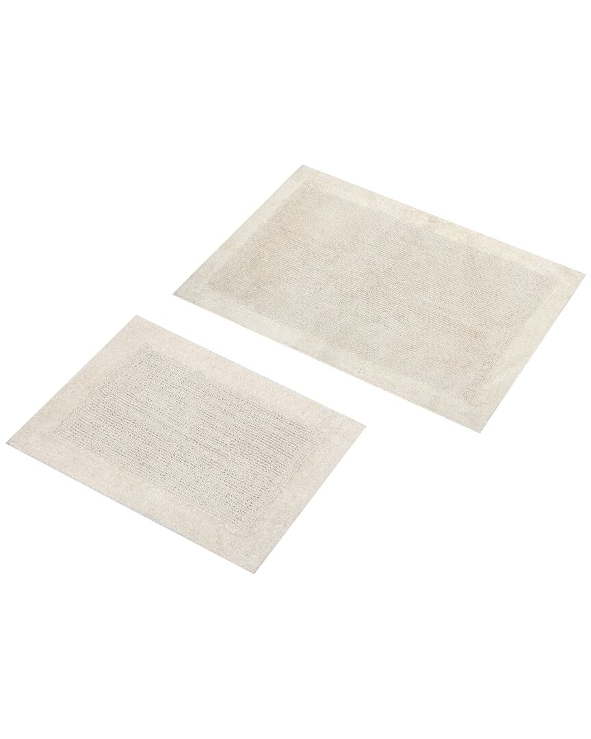 2Pc Bella Napoli Cotton Bath Rug Set