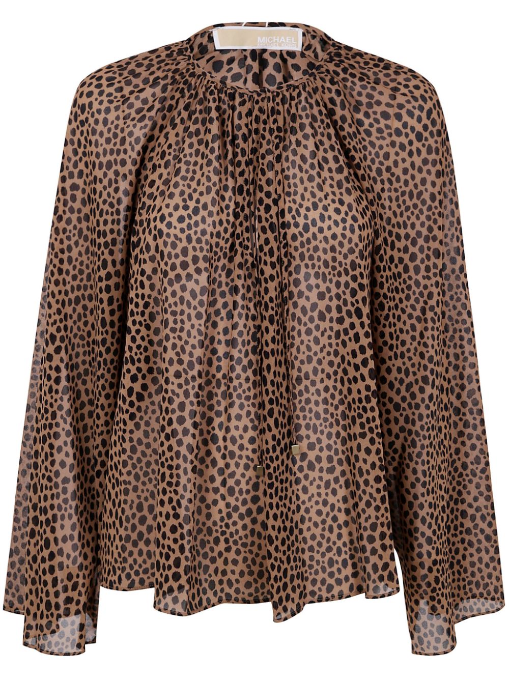 Leopard print blouse - Brown
