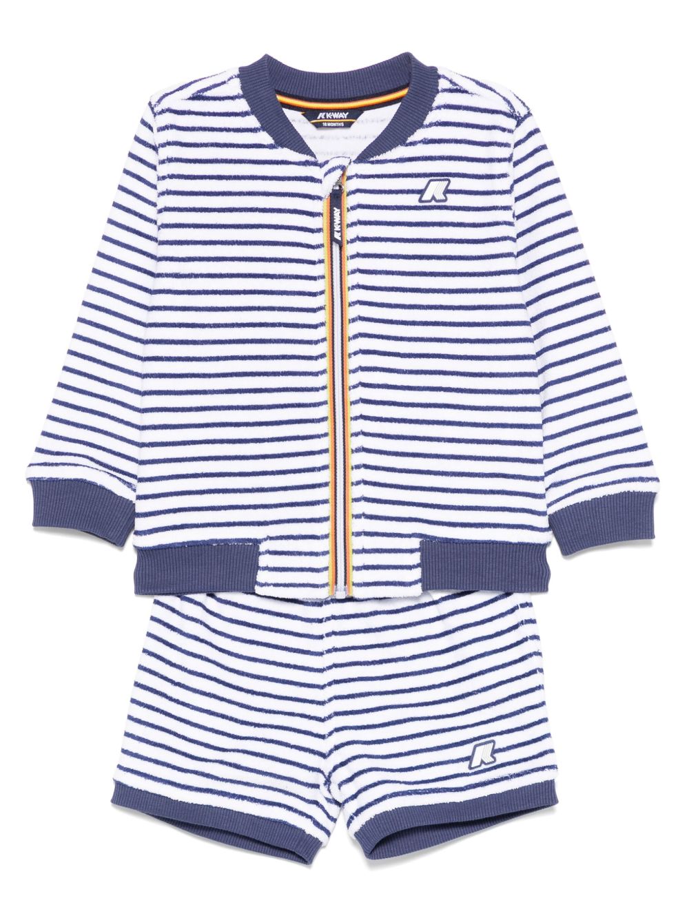 K Way Kids striped shorts (set of two) - White