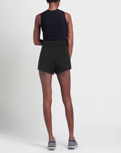 Woman Shorts & Bermuda Shorts Black Size M Cotton, Elastane