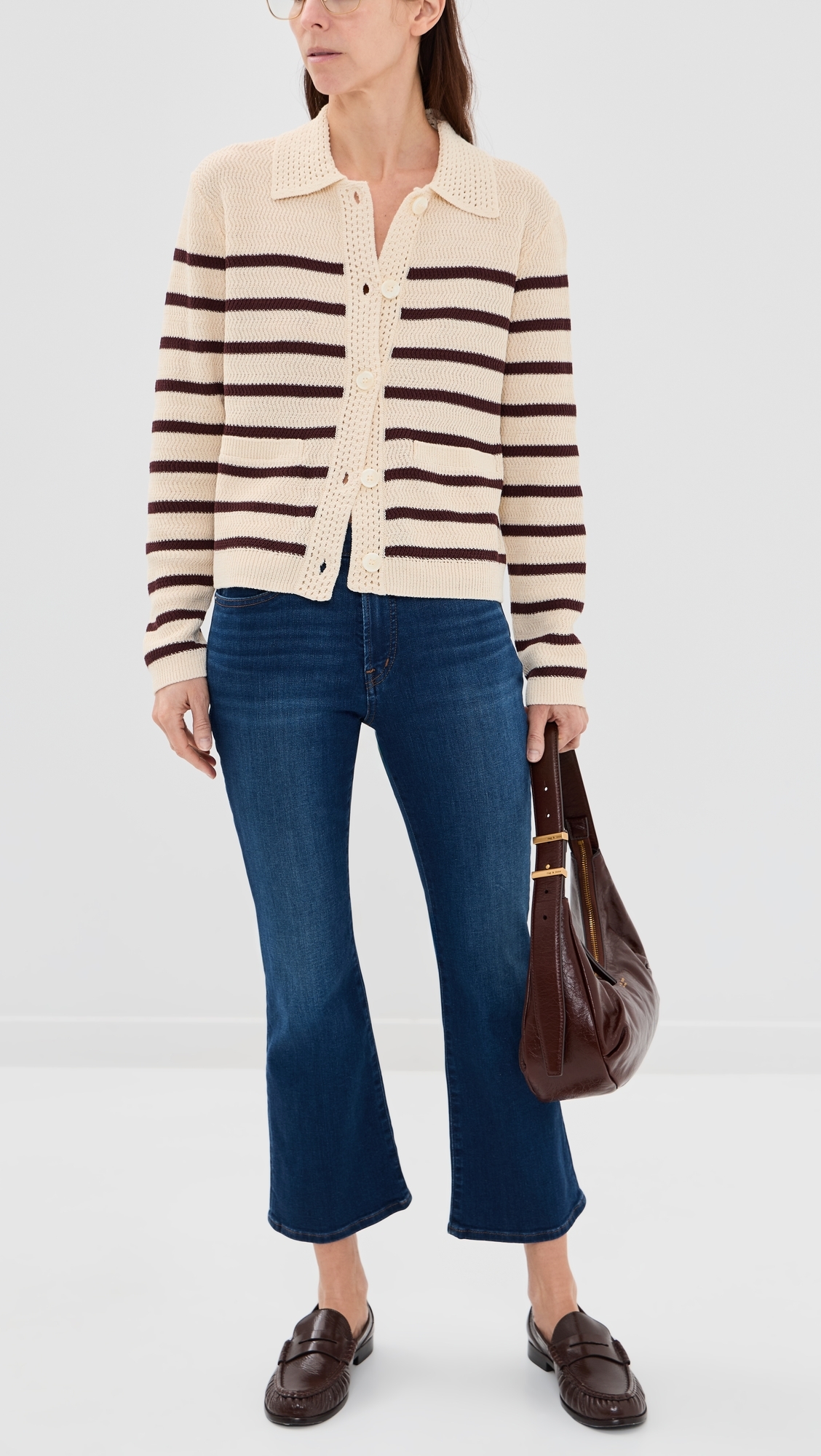 The Short Stretch Flare Crop Jeans Osgoode Wash