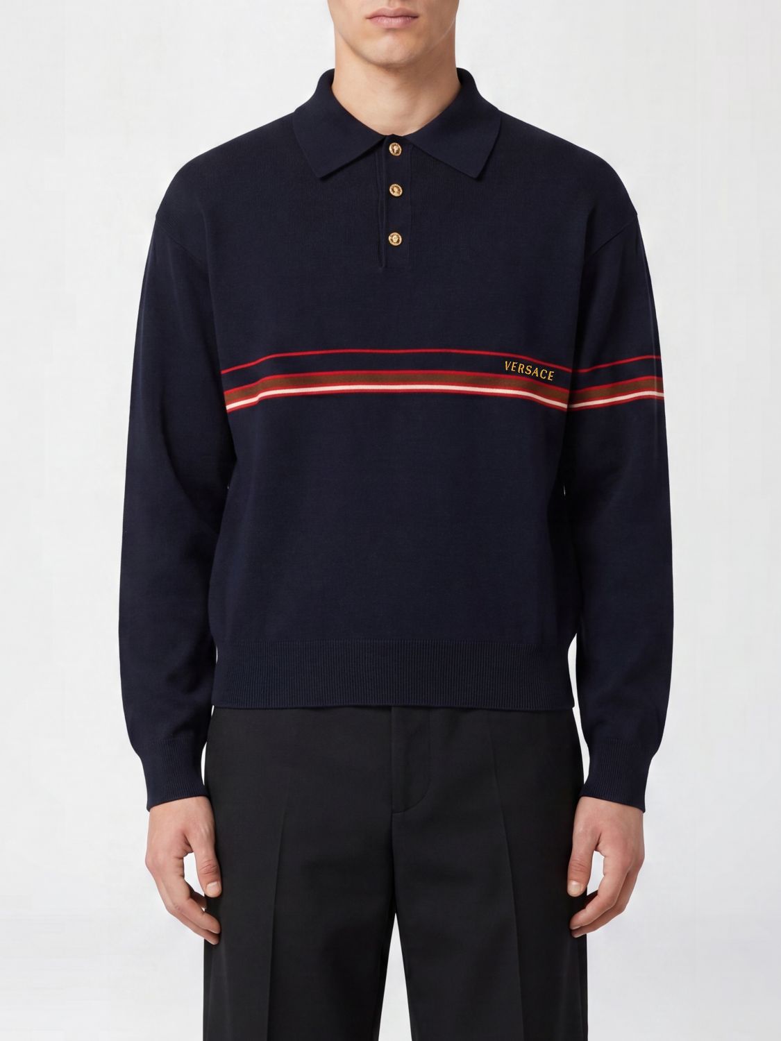 Polo Shirt Men color Blue