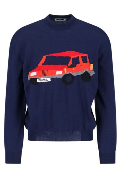 Magliano Graphic Detailed Crewneck Sweater