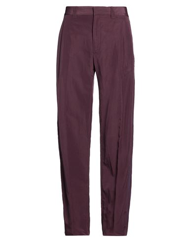Man Pants Burgundy Size 32 Polyester, Linen, Cotton