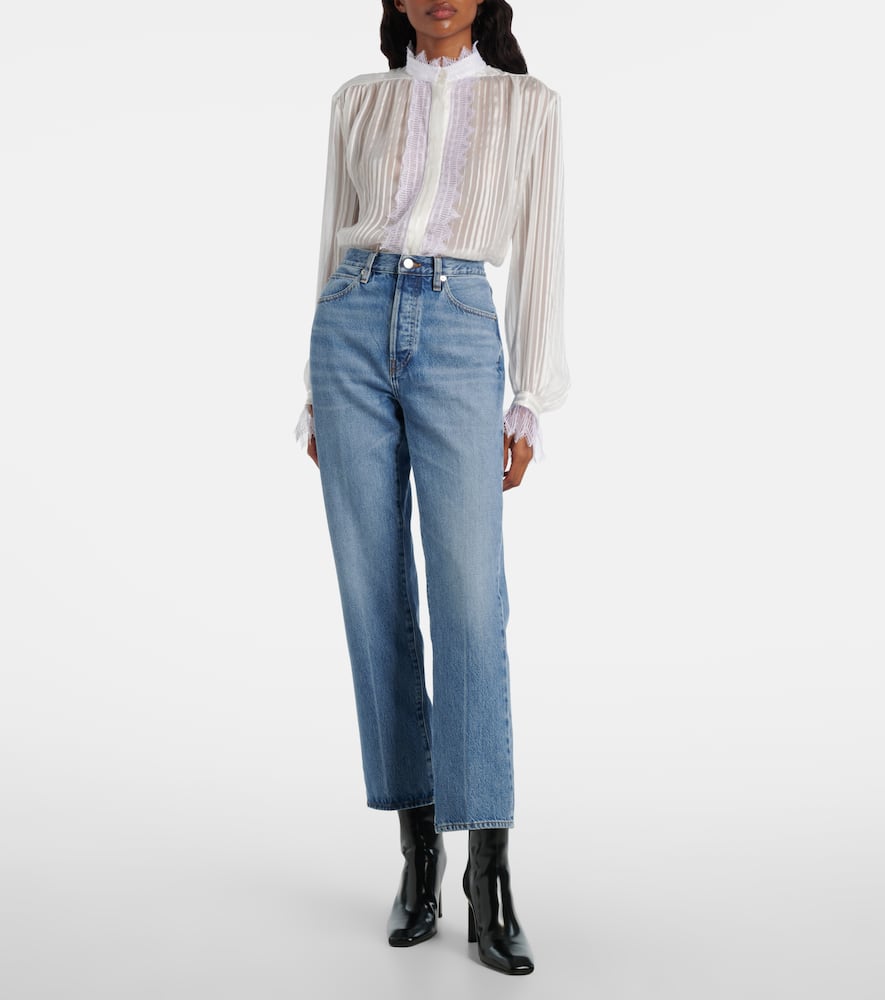 The Vertical Crop straight jeans