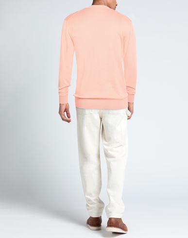 Man Sweater Orange Size 38 Cotton