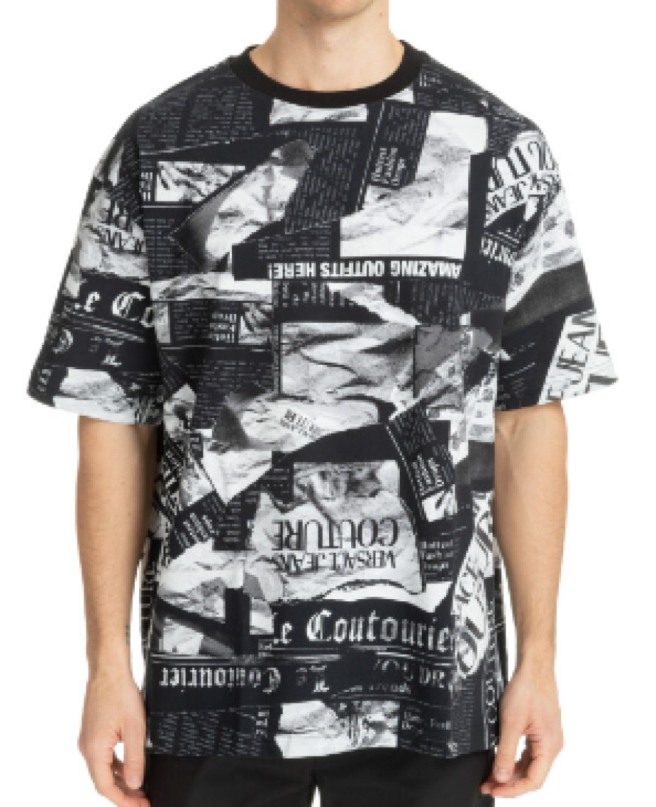 Black And White Printed T-shirt