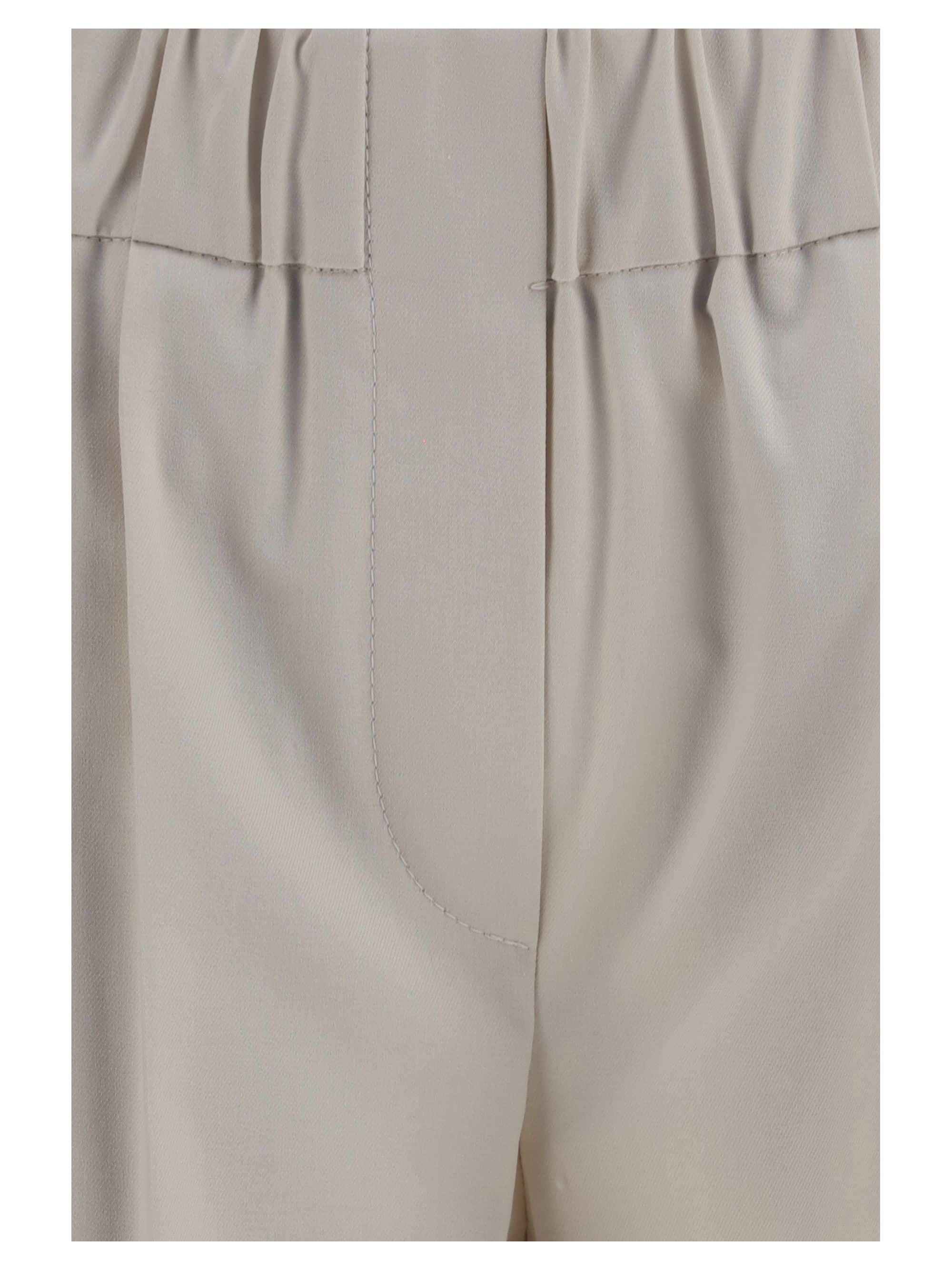 Cotton Trousers — Beige