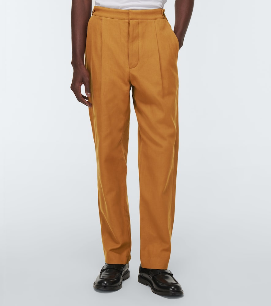 Cotton and linen pants