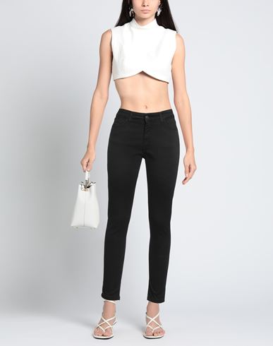 B. yu Woman Pants Black Size L Cotton, Elastane