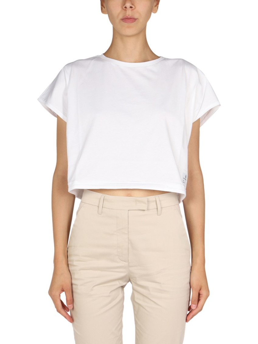 White Solid Crew Neck T-Shirt