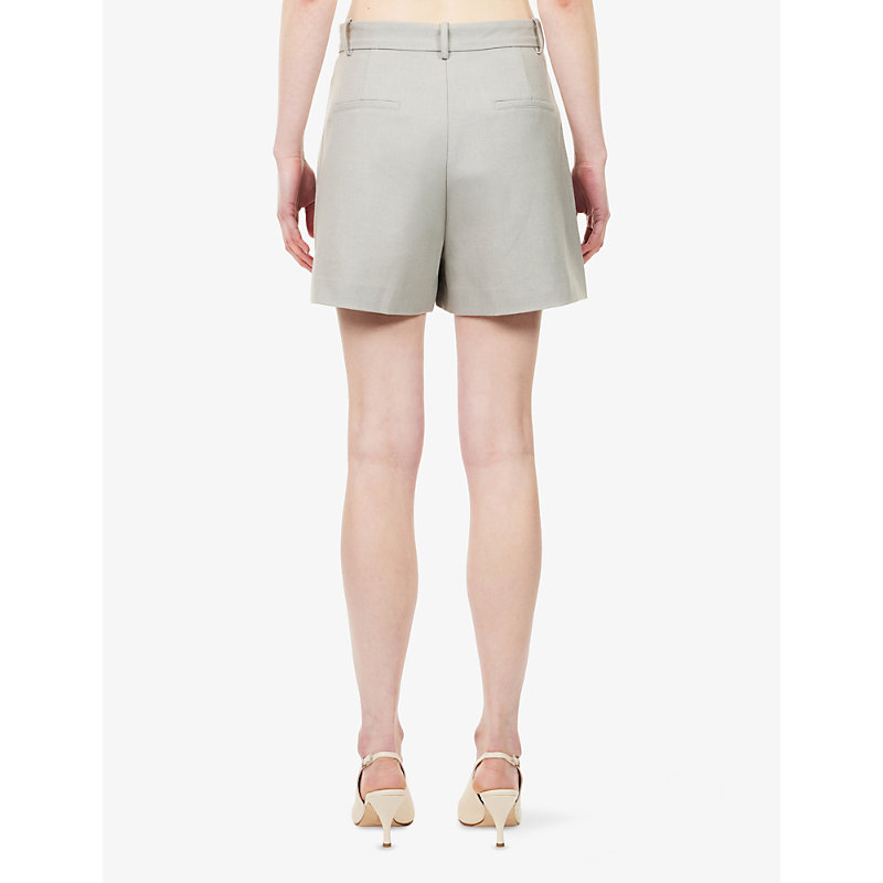 Womens Tailored High-Rise Woven Shorts