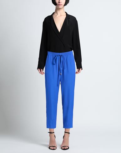 Woman Pants Bright blue Size 4 Polyester, Elastane