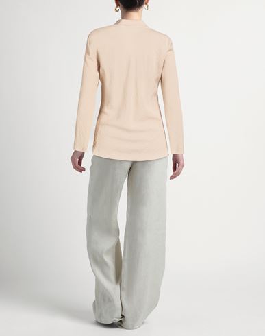 Woman Shirt Beige Size 10 Viscose, Polyester, Elastane