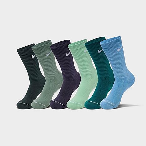 Men's Everyday Elevated Crew Socks (6-Pack) in Spruce/Blue/Steam