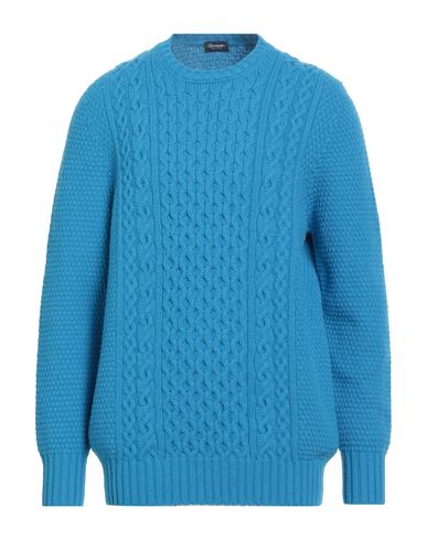Man Sweater Azure Size 46 Lambswool