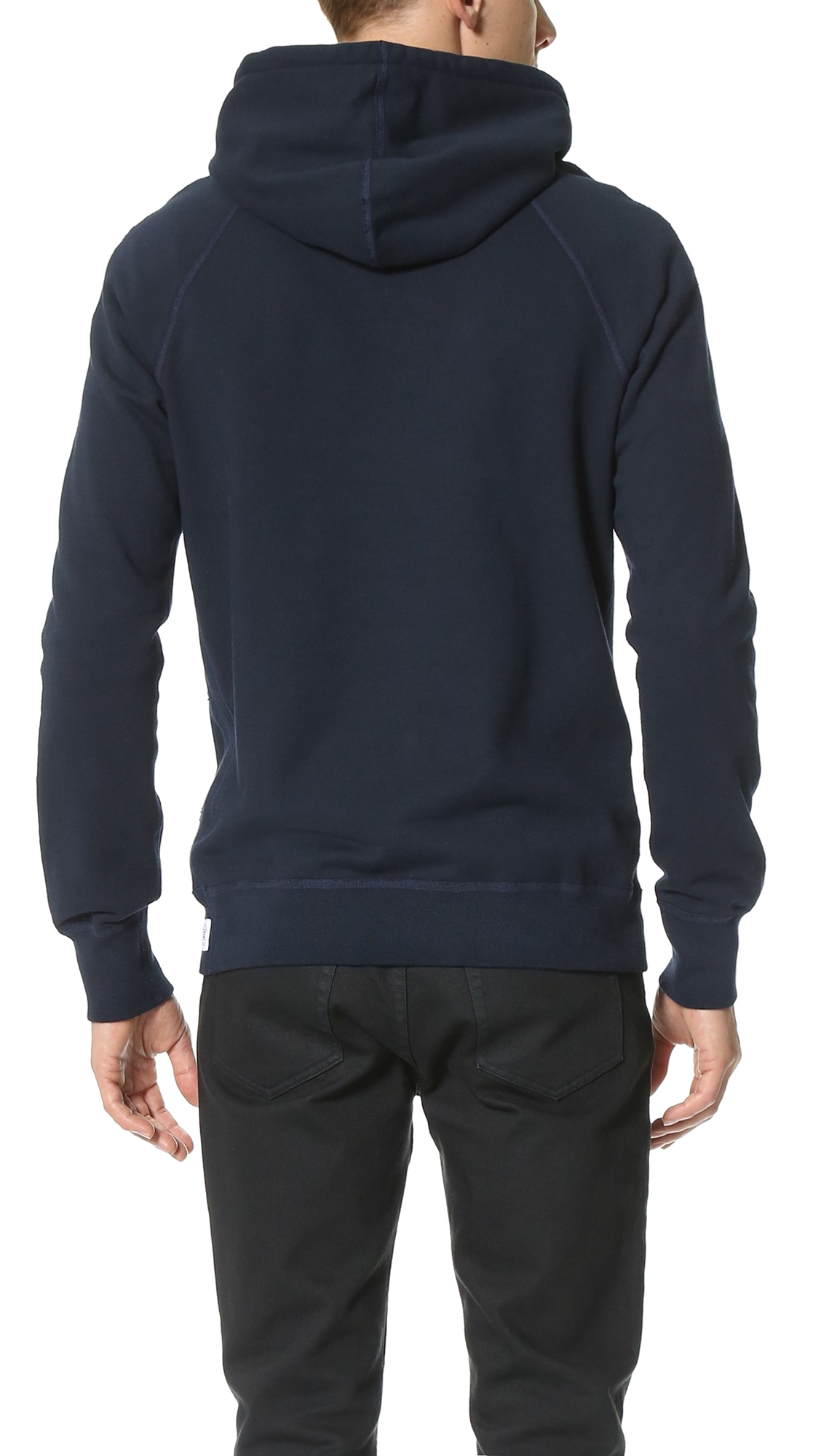 Midweight Terry Slim Hoodie Navy