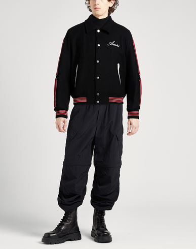 Man Jacket Black Size L Virgin Wool, Polyamide