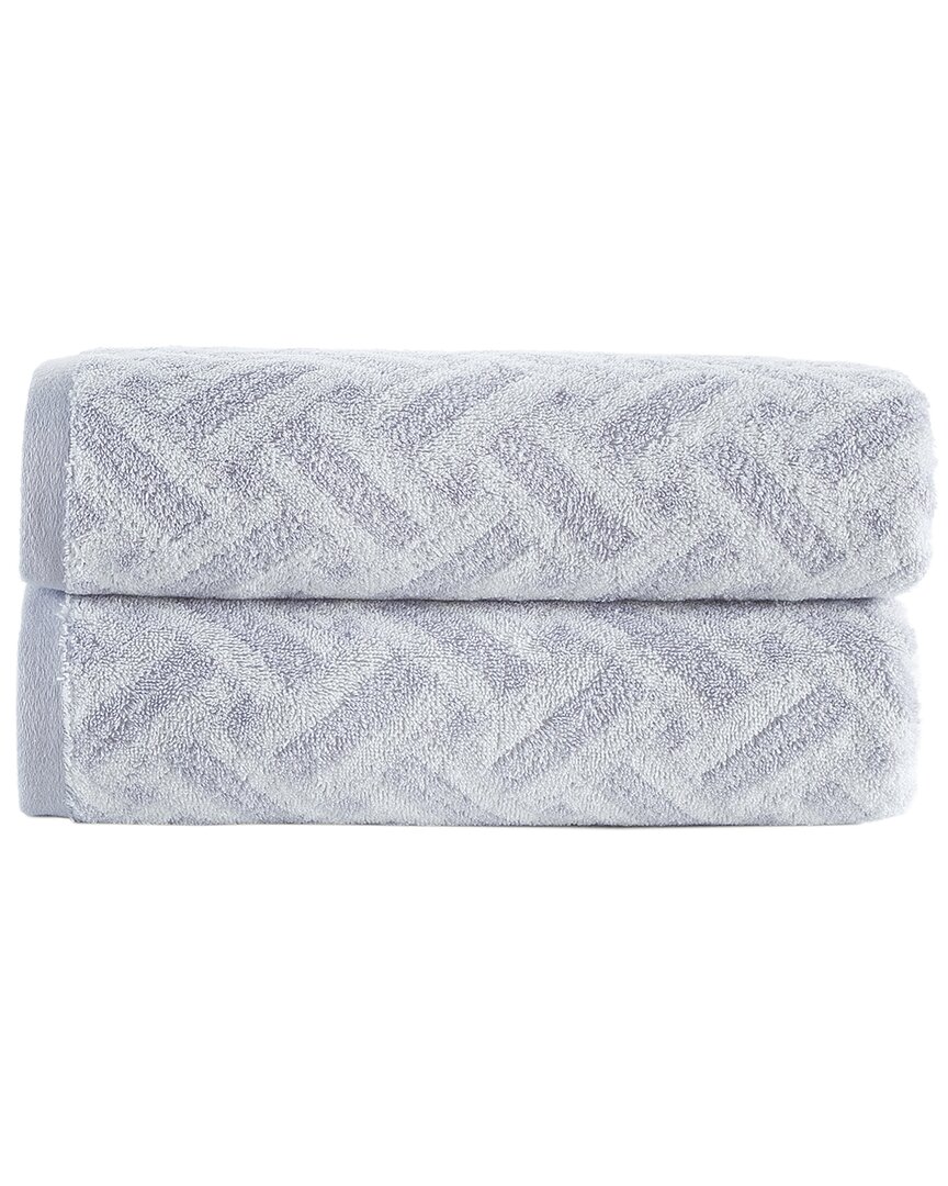 Criss Cross Stripe 2Pc Bath Sheets