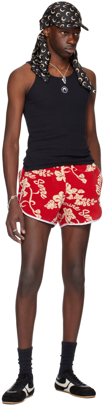 Marine Serre Red Towel Shorts