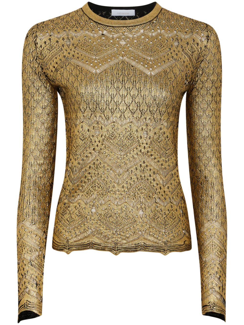 Metallic knit top - Gold