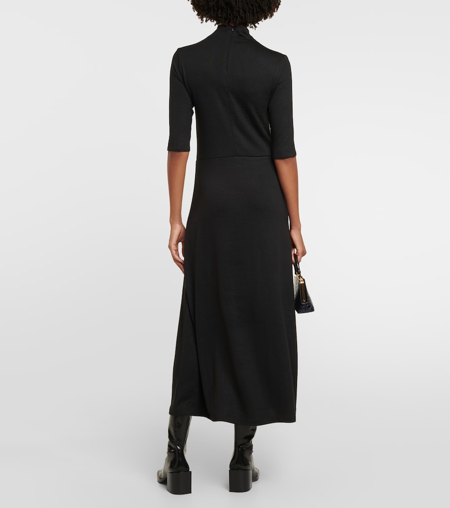 Knitted jersey midi dress