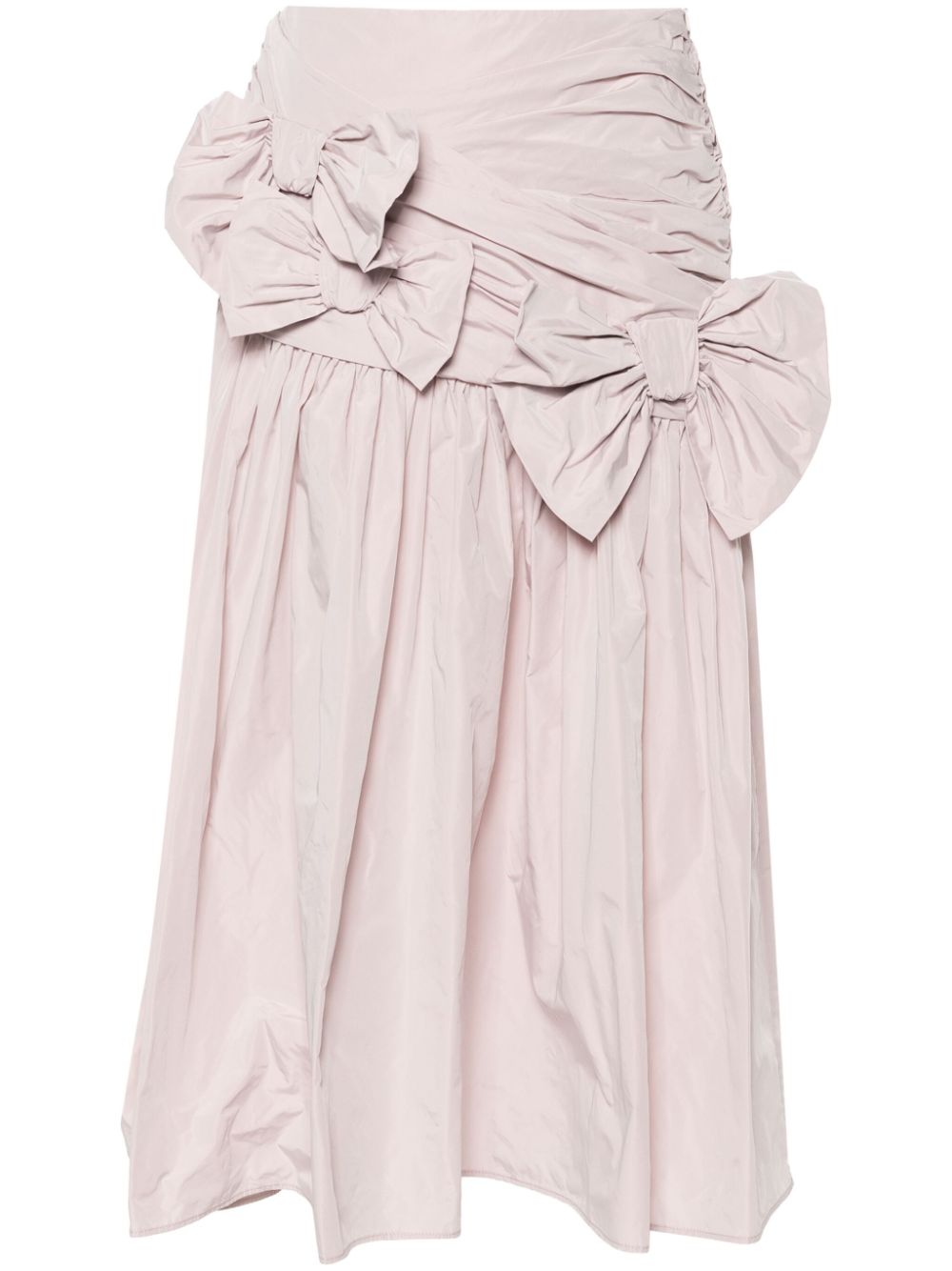Bow-detail draped skirt - Pink