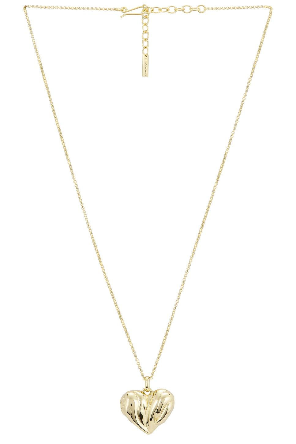 Completedworks Heart Locket Pendant Necklace in Gold Plated - Metallic Gold.  a