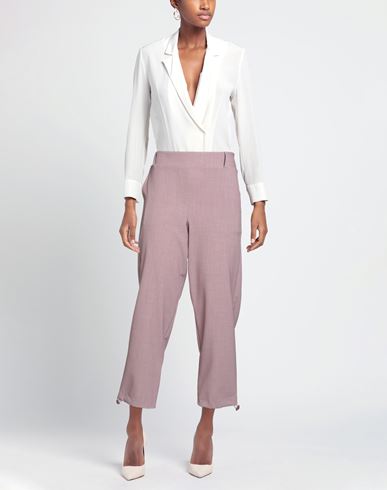 Woman Pants Mauve Size 4 Polyester, Viscose, Elastane