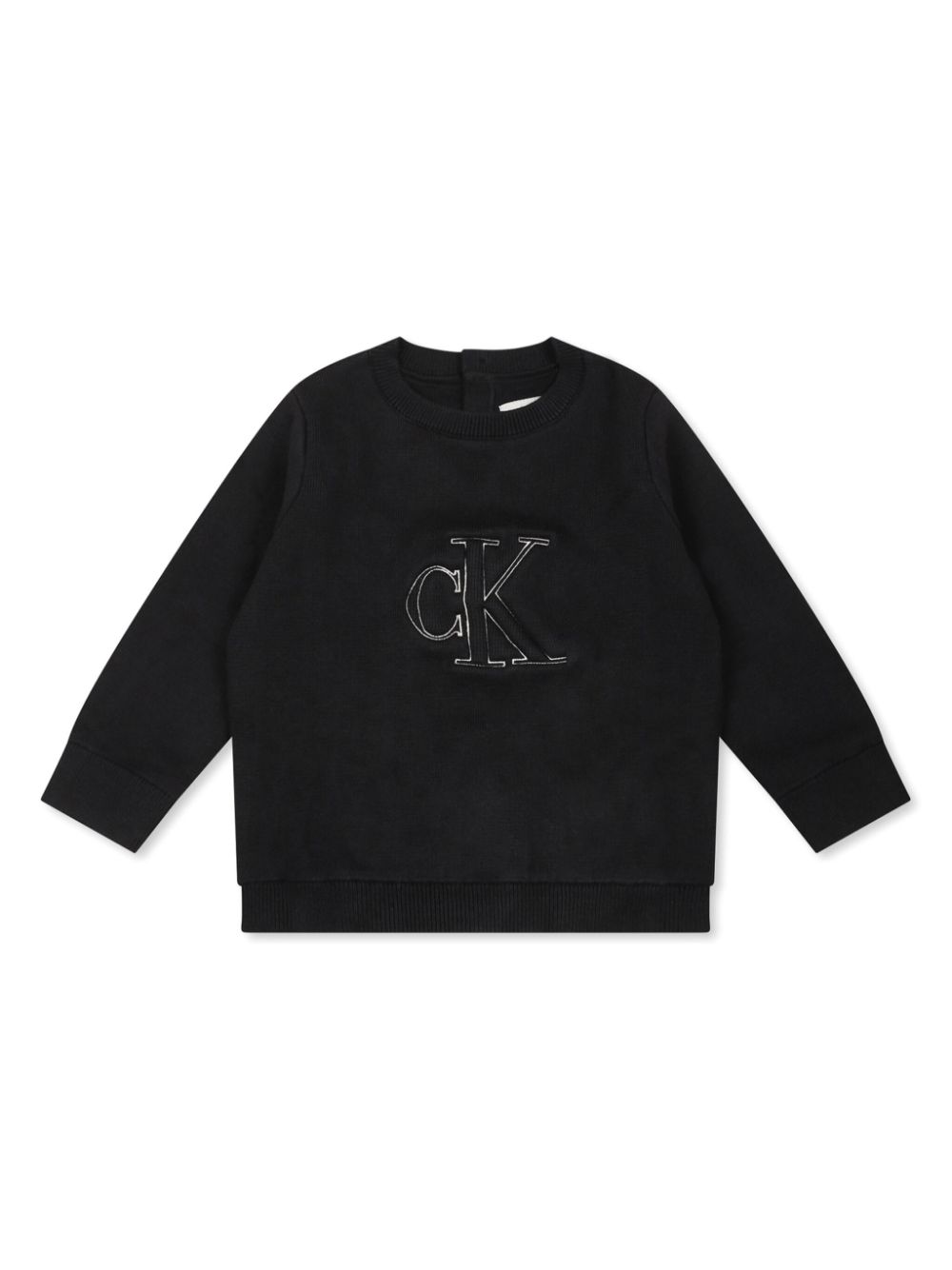 Logo-embroidered sweatshirt - Black
