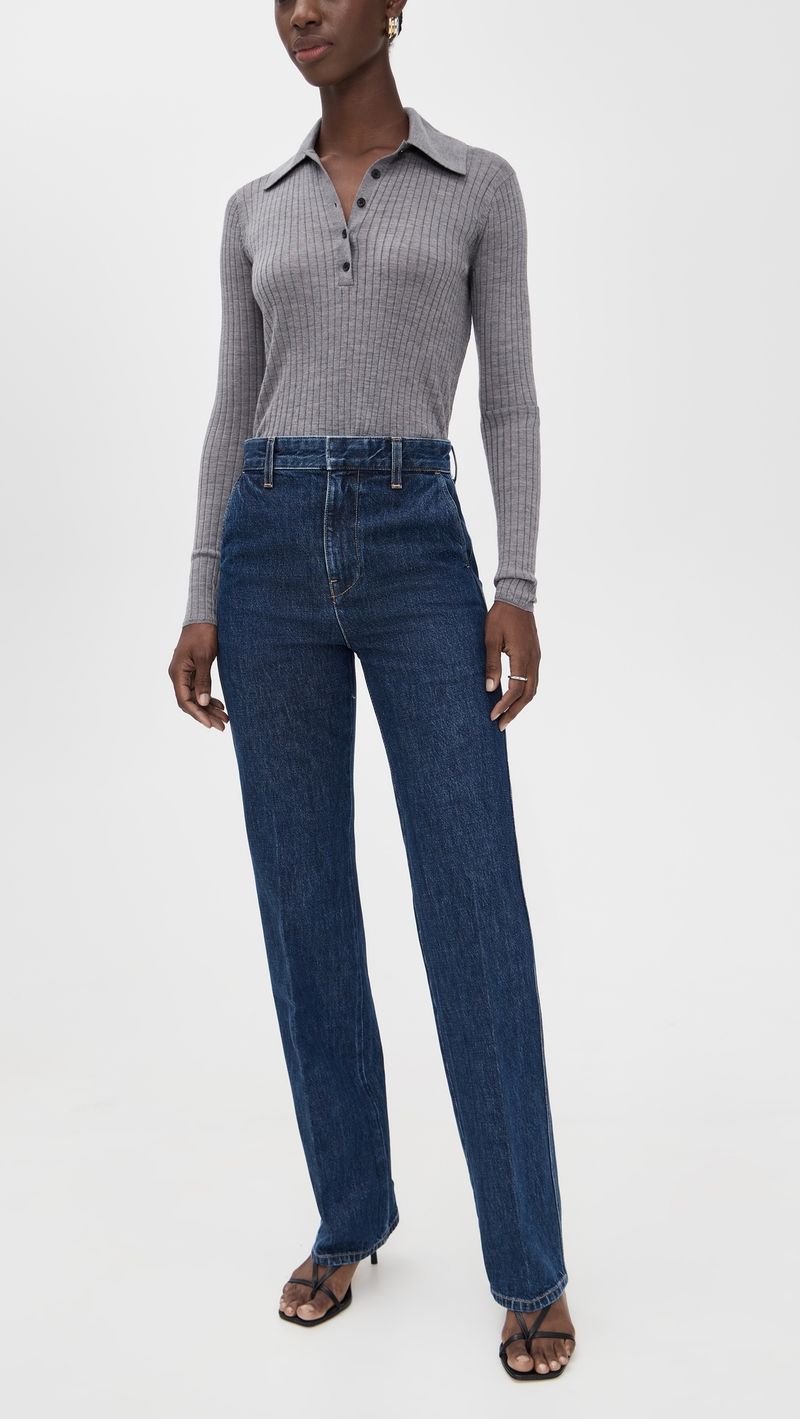 A. L.C. The 323 Trouser Jeans Dark Classic Blue
