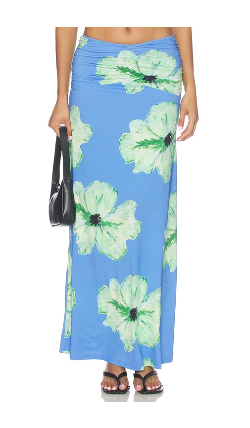 The Wolf Gang Veda Skirt in Blue. - XS also in S, M
