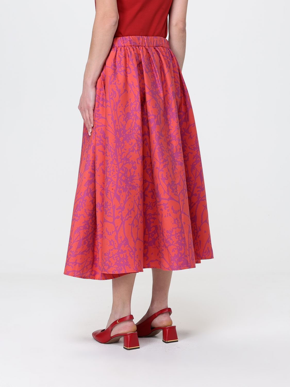 Skirt Woman color Coral