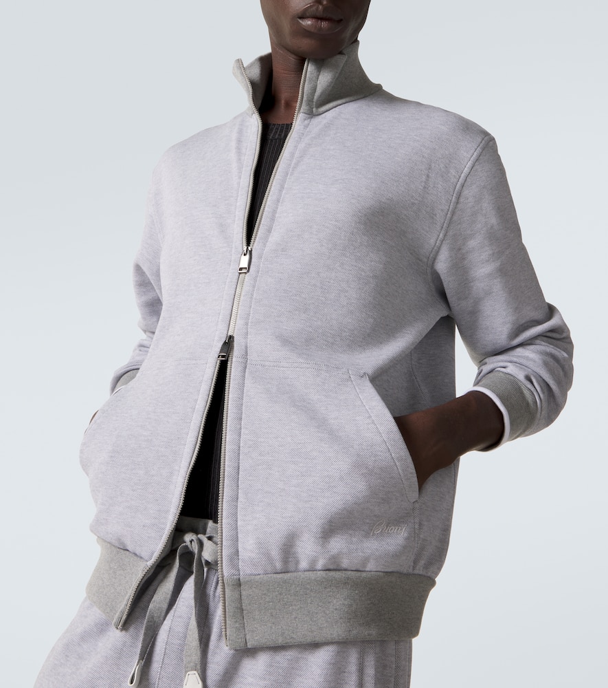 Cotton-blend track jacket