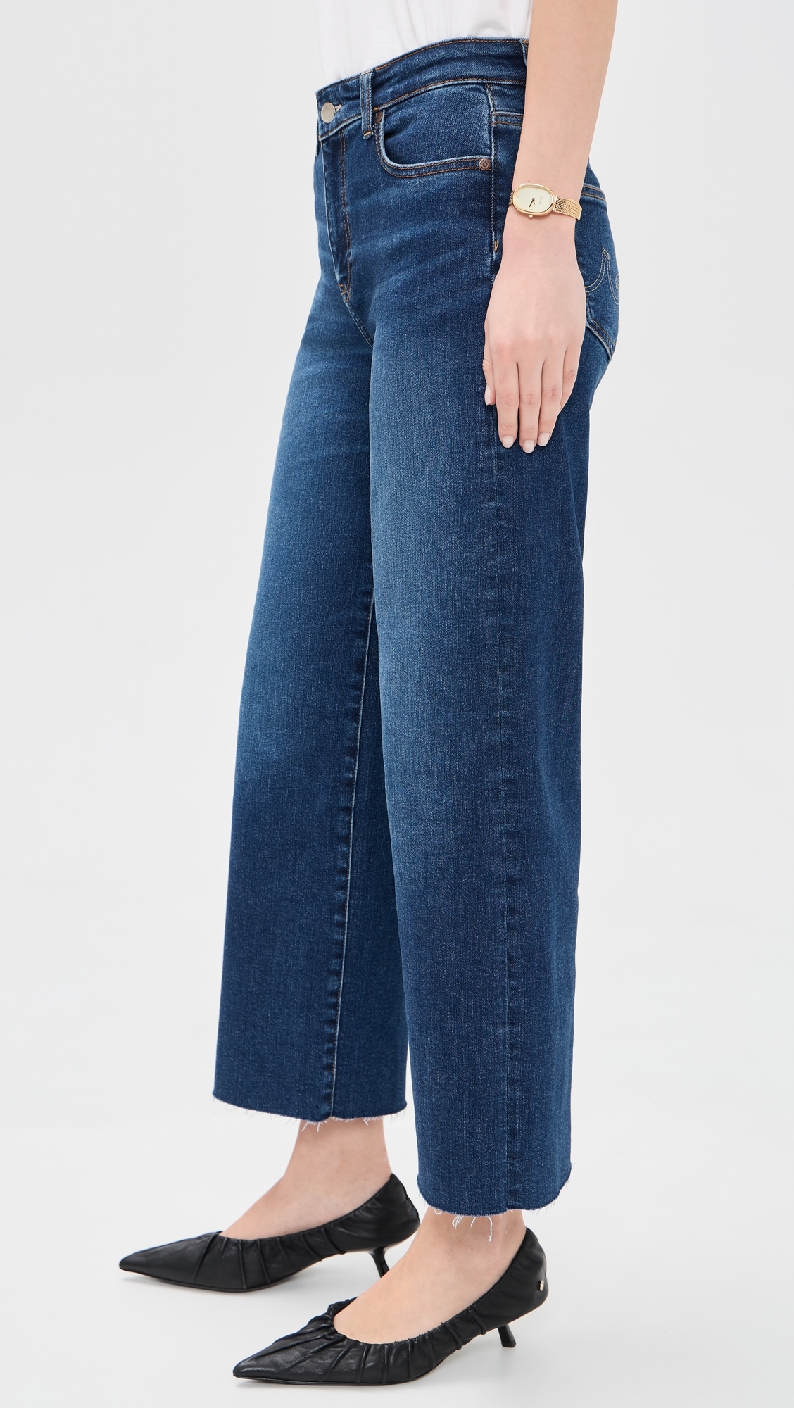 Saige Wide Leg Crop Jeans Otsp