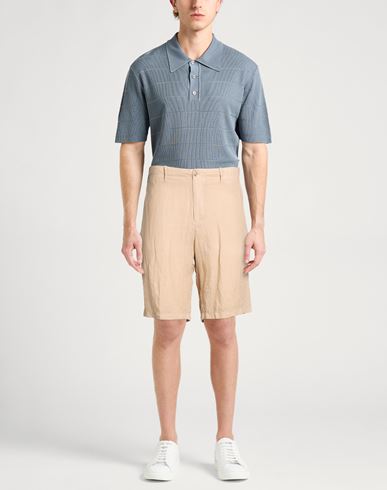 Man Shorts & Bermuda Shorts Sand Size 44 Linen