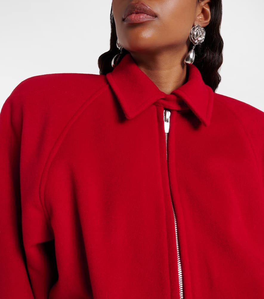 Wool bomber jacket