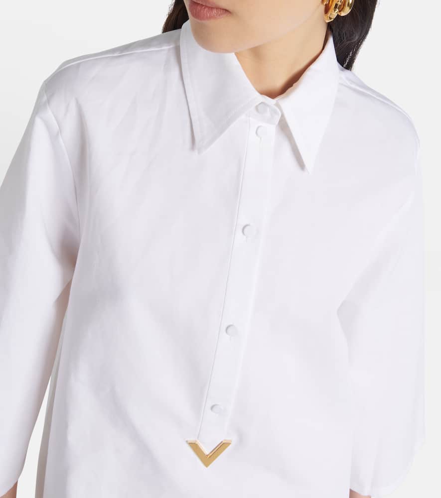 Cotton and linen minidress