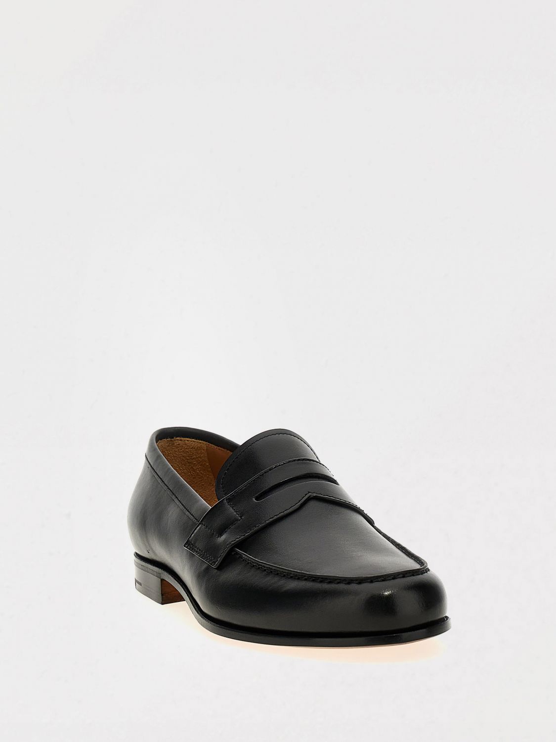 Heswall 2 penny leather loafers - Brown