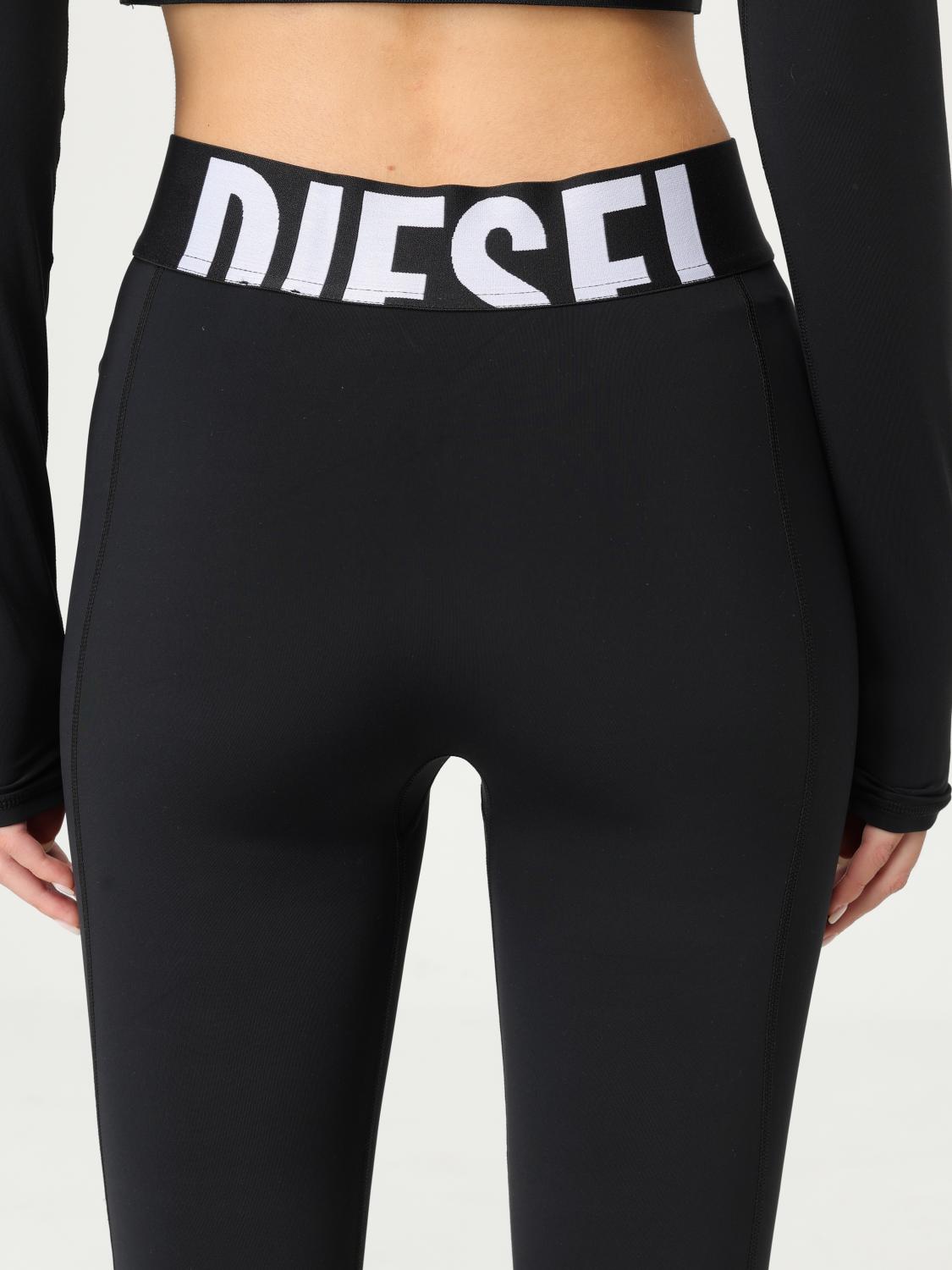 Adeline logo-waistband leggings - Black
