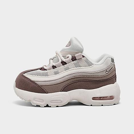 Girls' Toddler Little Air Max 95 Casual Shoes in Phantom/Tattoo/Moon Particle