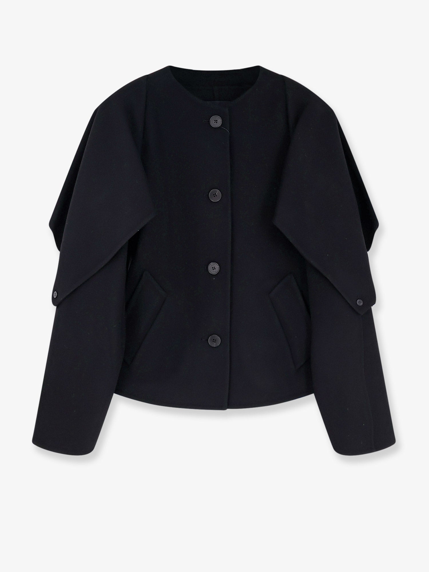 Wool-Cashmere Blazer — Black