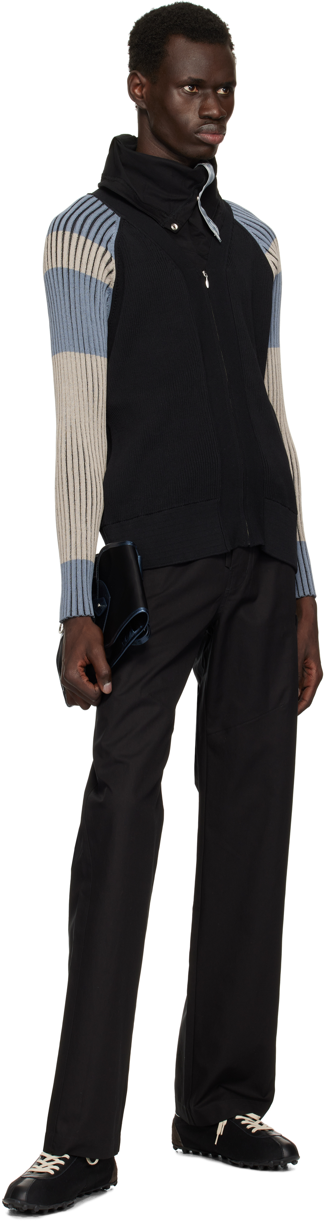 Kiko Kostadinov Black & Blue Inex Cardigan