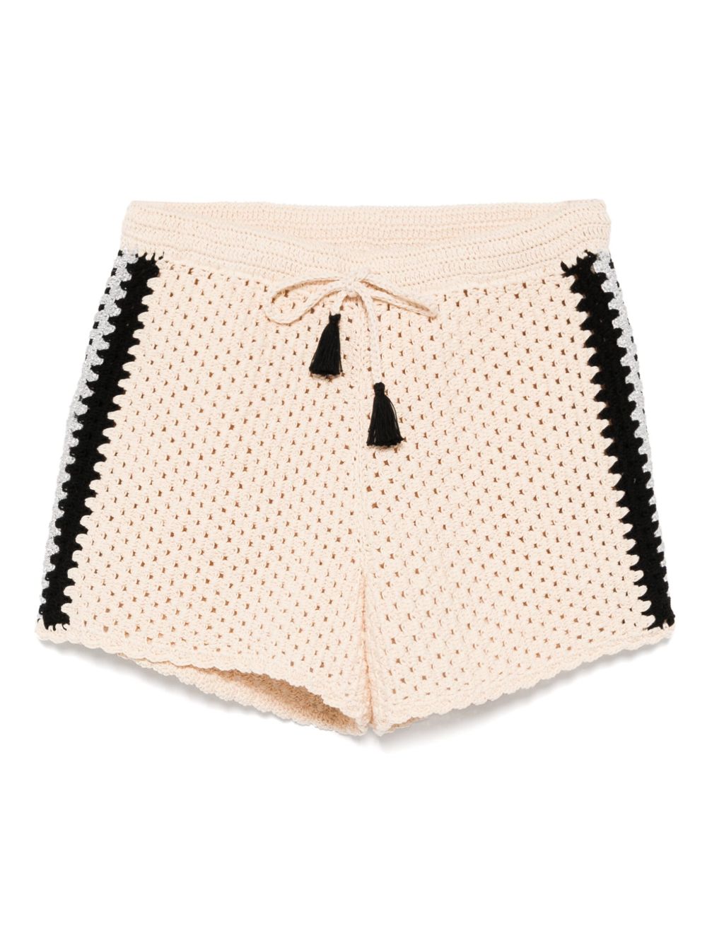 The Upside Luminary crochet hali shorts - Neutrals
