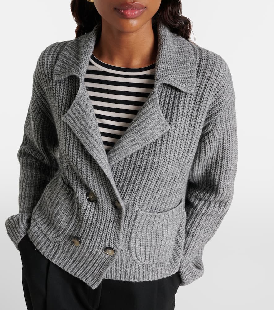 Cotton and cashmere cardigan