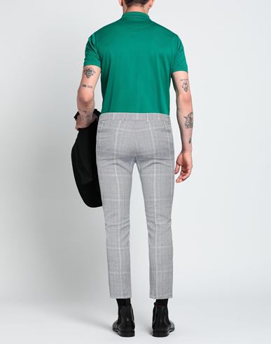 Man Pants Grey Size 30 Polyester, Viscose, Linen, Elastane